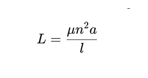 Inductance of a Coil Formula